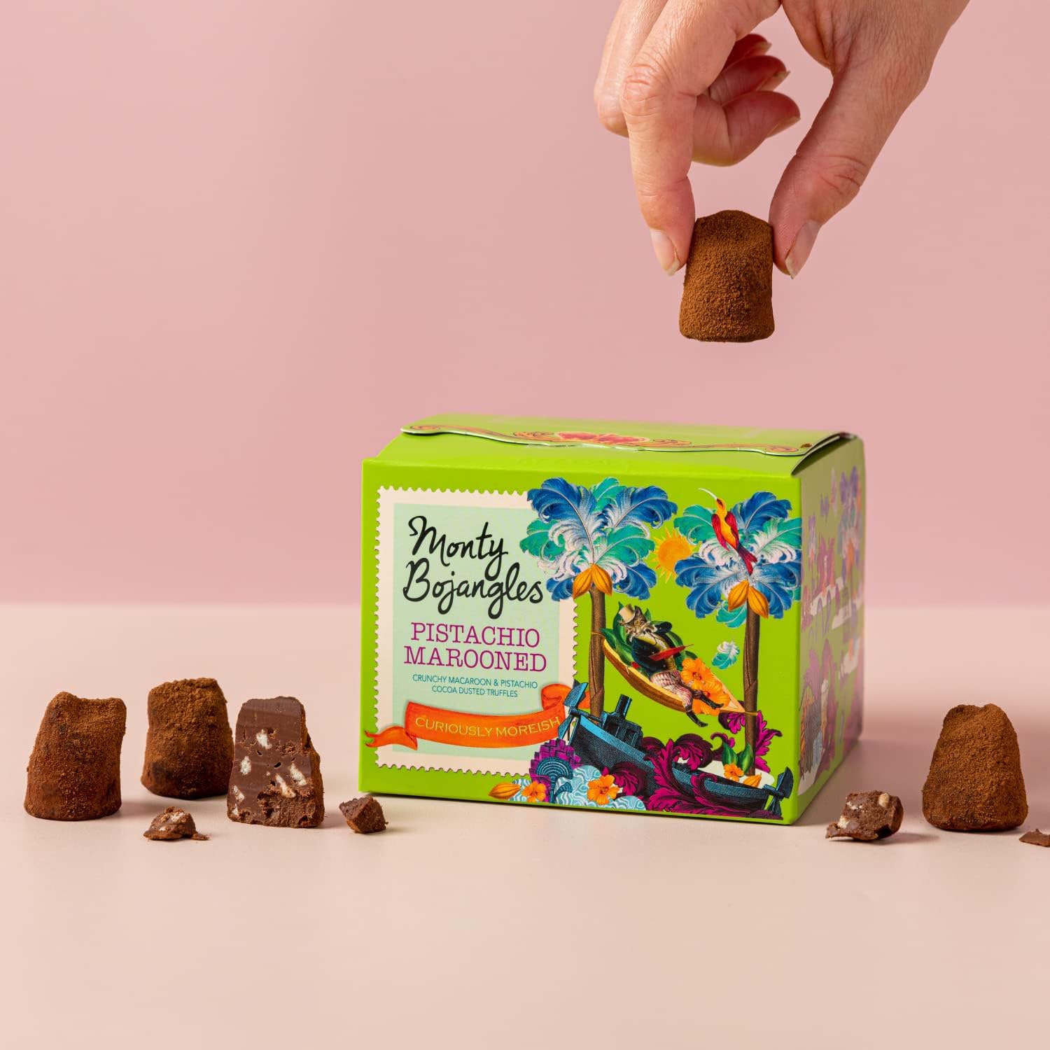 Monty Bojangles Pistachio Marooned | 2 Gift Boxes - Chocolate Gifts Heaven
