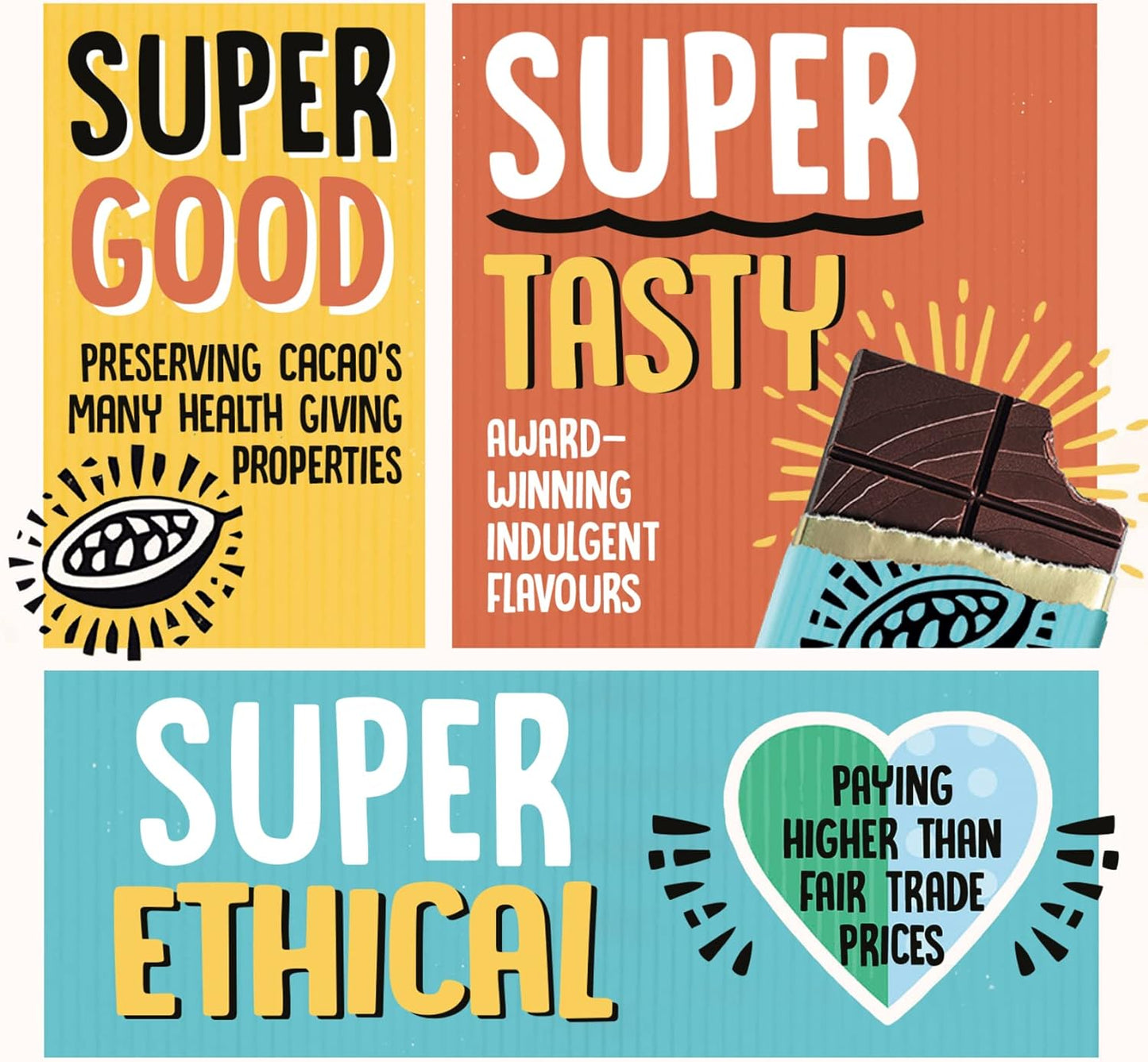 Ombar 100% Dark Chocolate (35g x 10 Bars) - Chocolate Gifts Heaven