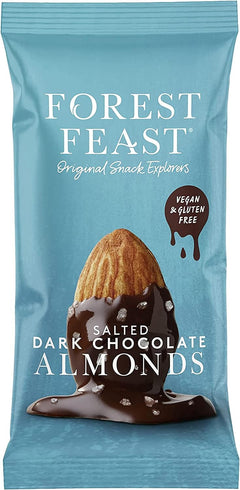 FOREST FEAST Salted Dark Chocolate Almonds 12 x 40g