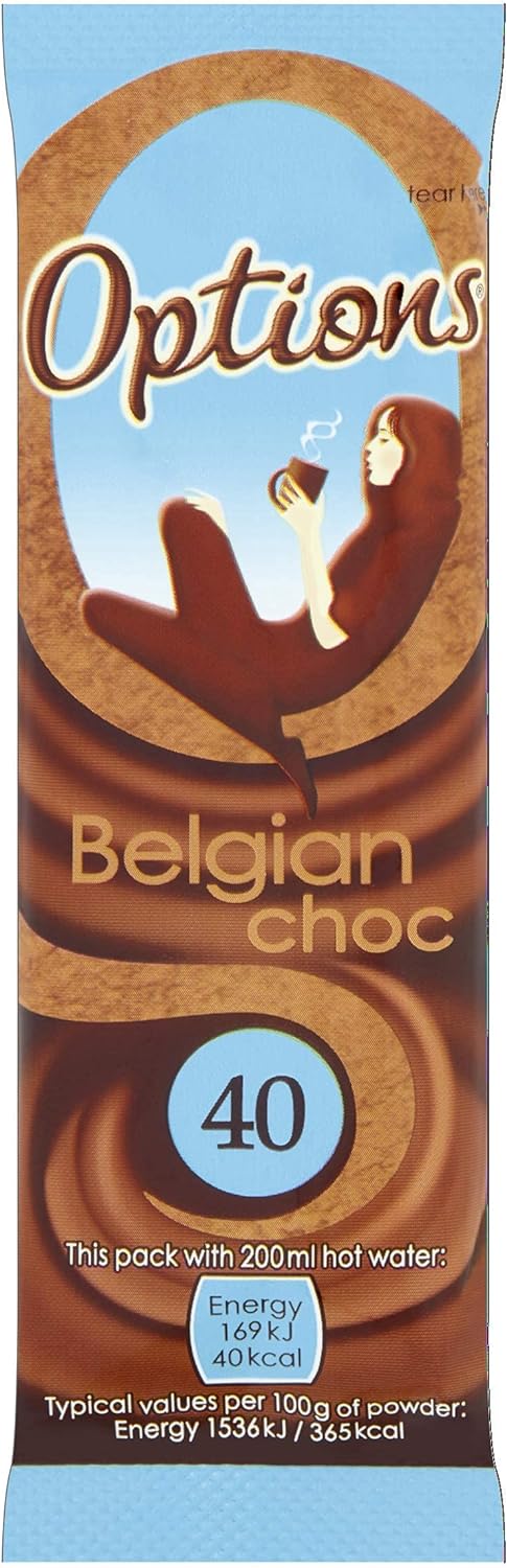 Options Belgian Chocolate Sachets - (Pack of 30 x 11g) - Chocolate Gifts Heaven