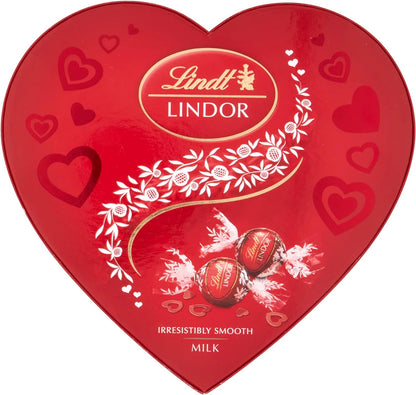 Lindt Heart Milk Chocolate Truffles Box and Hot Chocolate - Chocolate Gifts Heaven