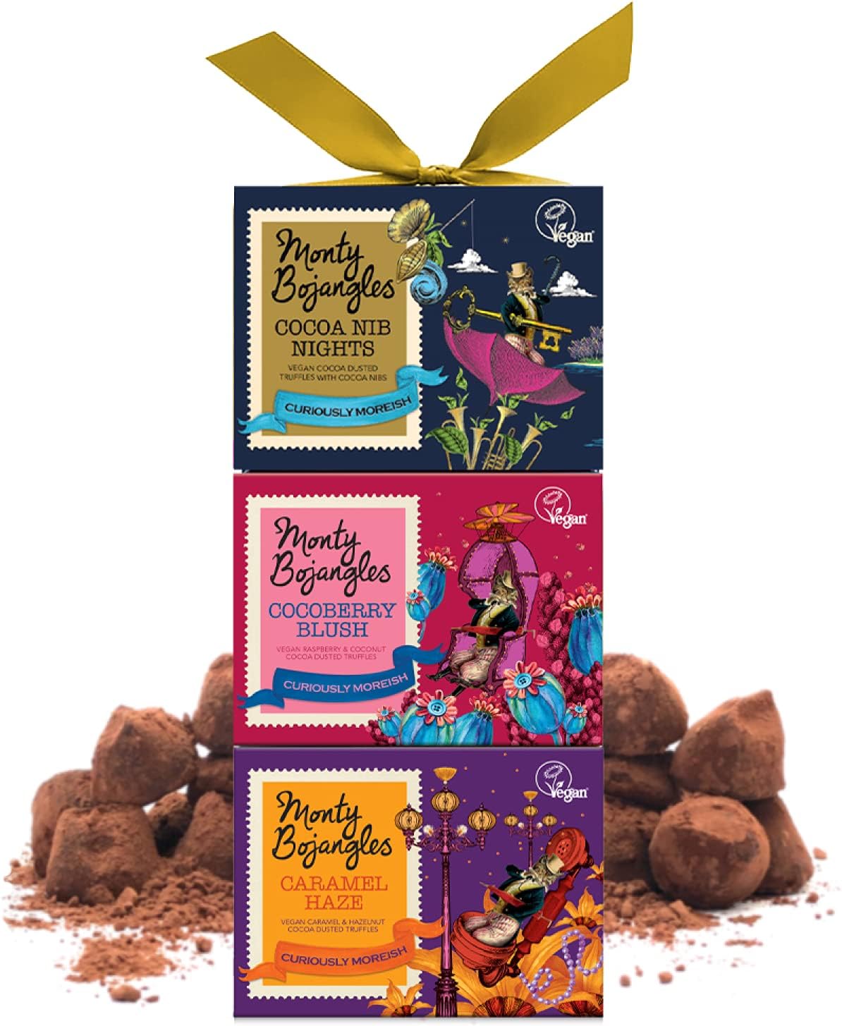 Monty Bojangles Vegan Tower | 3 Gift Boxes - Chocolate Gifts Heaven