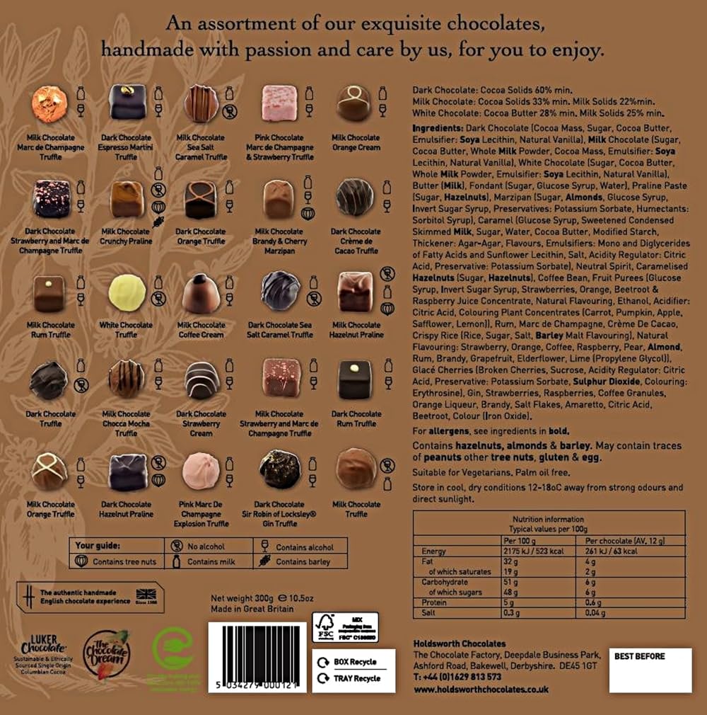 Holdsworth Chocolates Gift Box Luxury Assortment