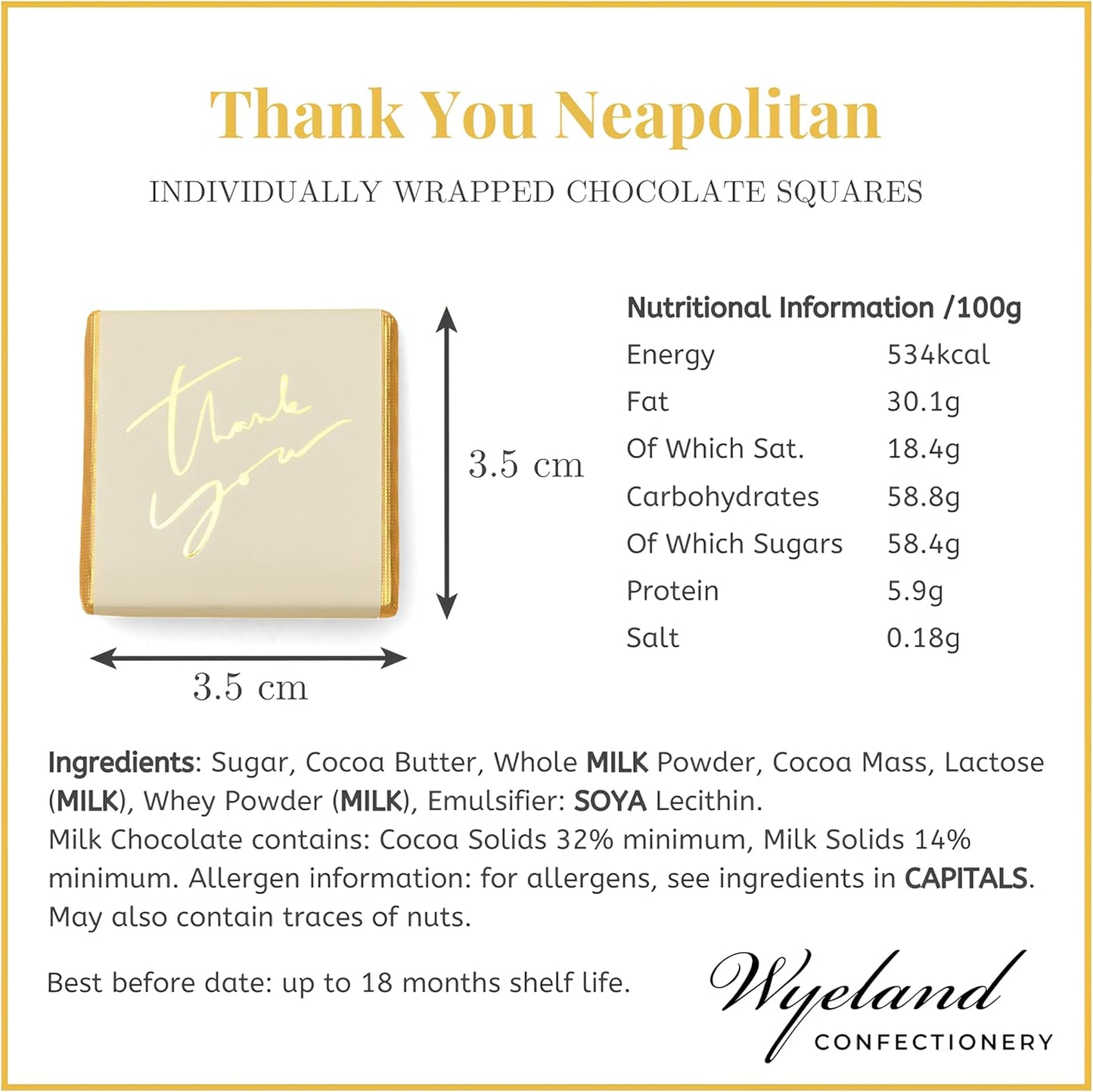 Wyeland Confectionery Thank You