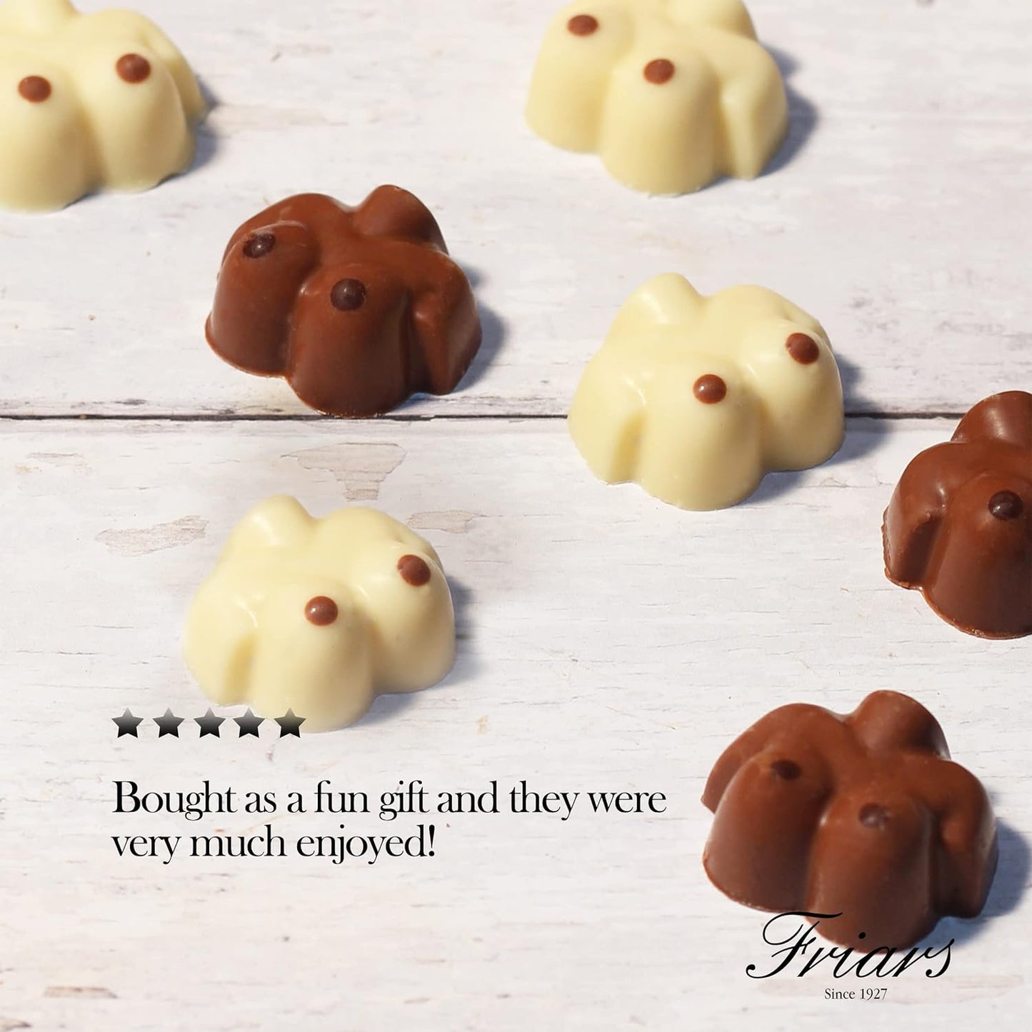 Friars Edible Breast Shaped Chocolate - Chocolate Gifts Heaven