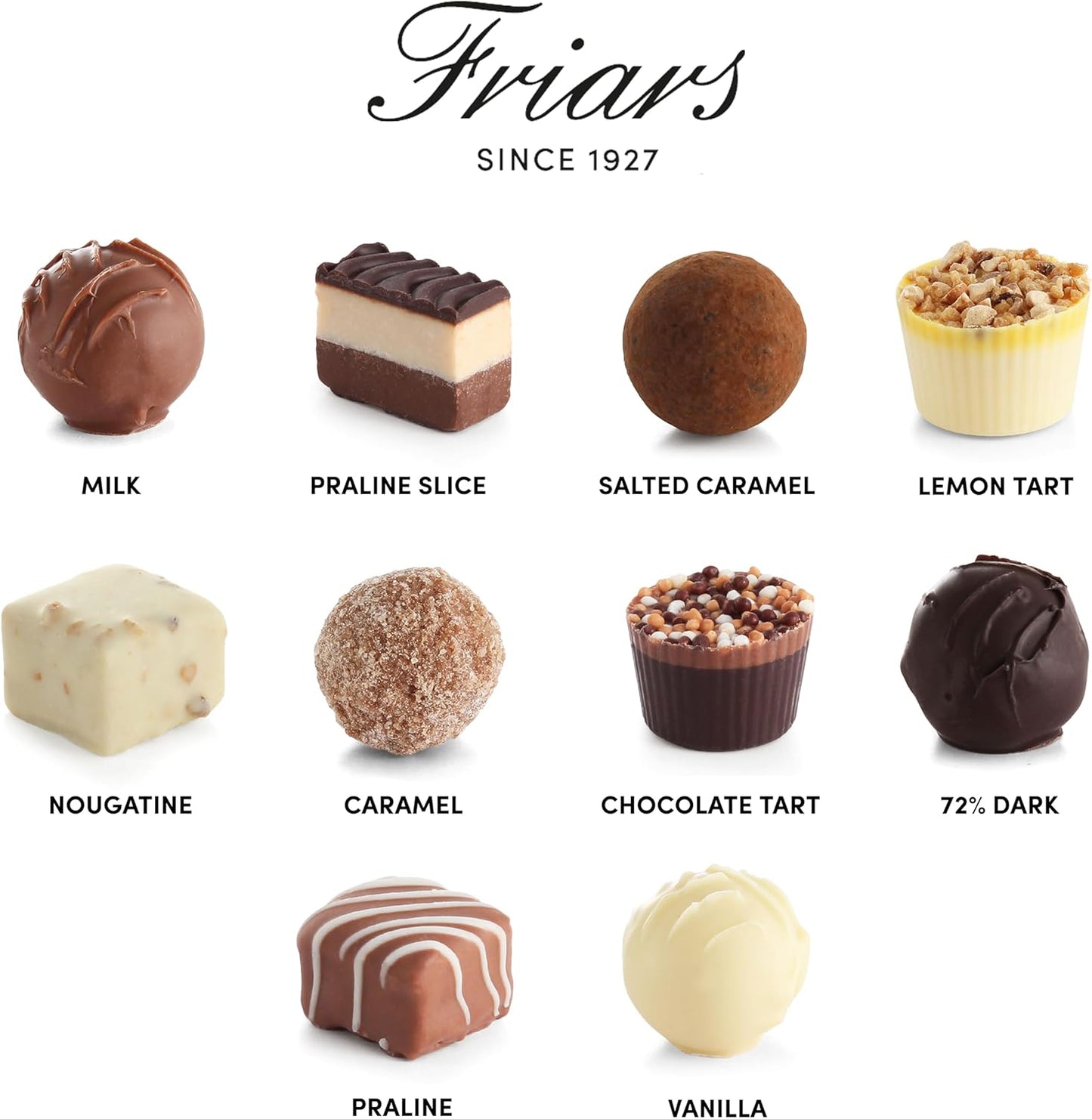 Friars Signature Chocolate Collection 10 Pieces