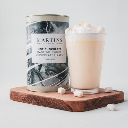Martins Chocolatier White Chocolate Flakes - Chocolate Gifts Heaven
