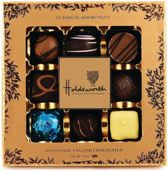 Holdsworth Chocolates Luxury Classic Milk, Dark and White Chocolate Truffle Assortment 110g