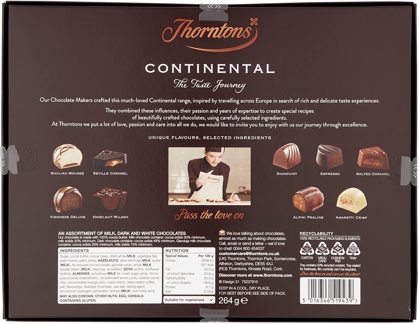 Thorntons Chocolate Continental Set - Chocolate Gifts Heaven