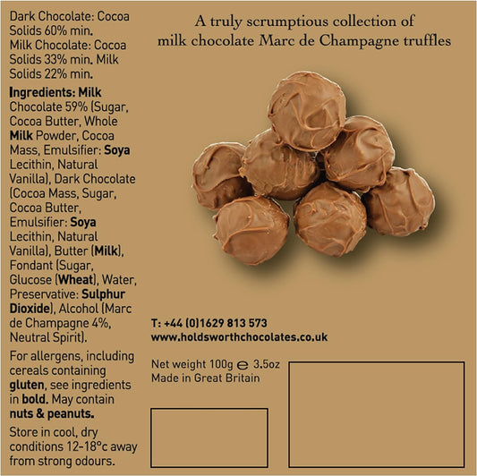 Holdsworth Chocolates Classics - Marc de Champagne - Chocolate Gifts Heaven
