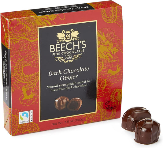 Beech's Dark Chocolate Ginger 100 g - Chocolate Gifts Heaven