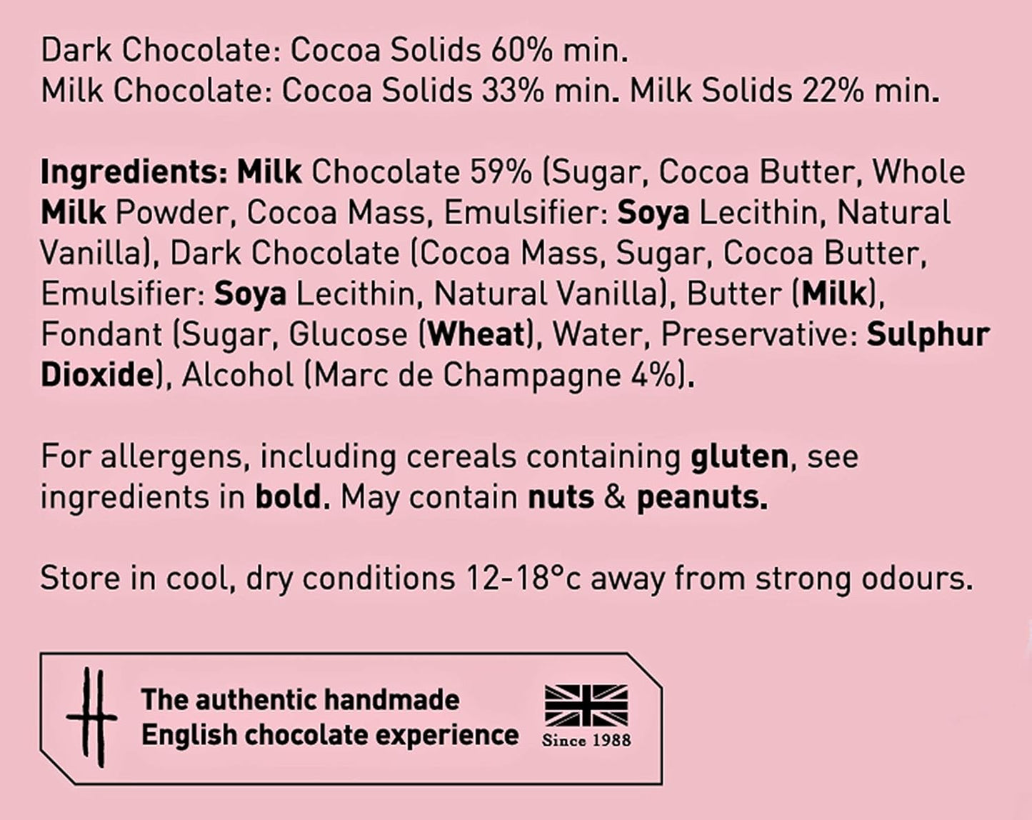 Holdsworth Chocolates Milk Chocolate Marc de Champagne Chocolate Truffles