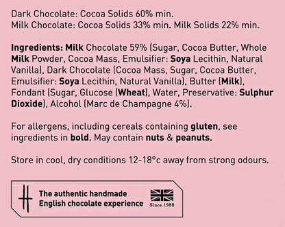 Holdsworth Chocolates Milk Chocolate Marc de Champagne Chocolate Truffles
