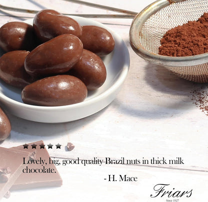 Friars Milk Chocolate Brazils - 200G Bag - Chocolate Gifts Heaven