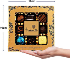 Holdsworth Chocolates Luxury Classic Milk, Dark and White Chocolate Truffle Assortment 110g