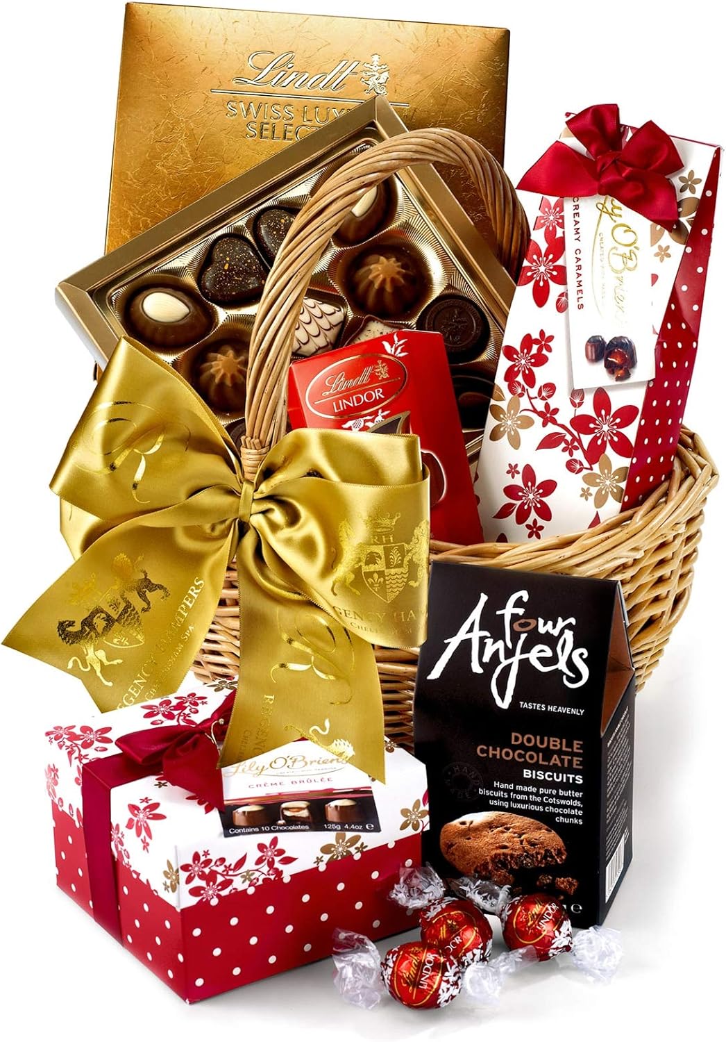 Artisanal Chocolate Gift Set - Chocolate Hamper with Luxury Confections, Double Choc Biscuits, Swiss Praline Selection - Sweet Gifts for Mum, Wife, Girlfriend or Sister.