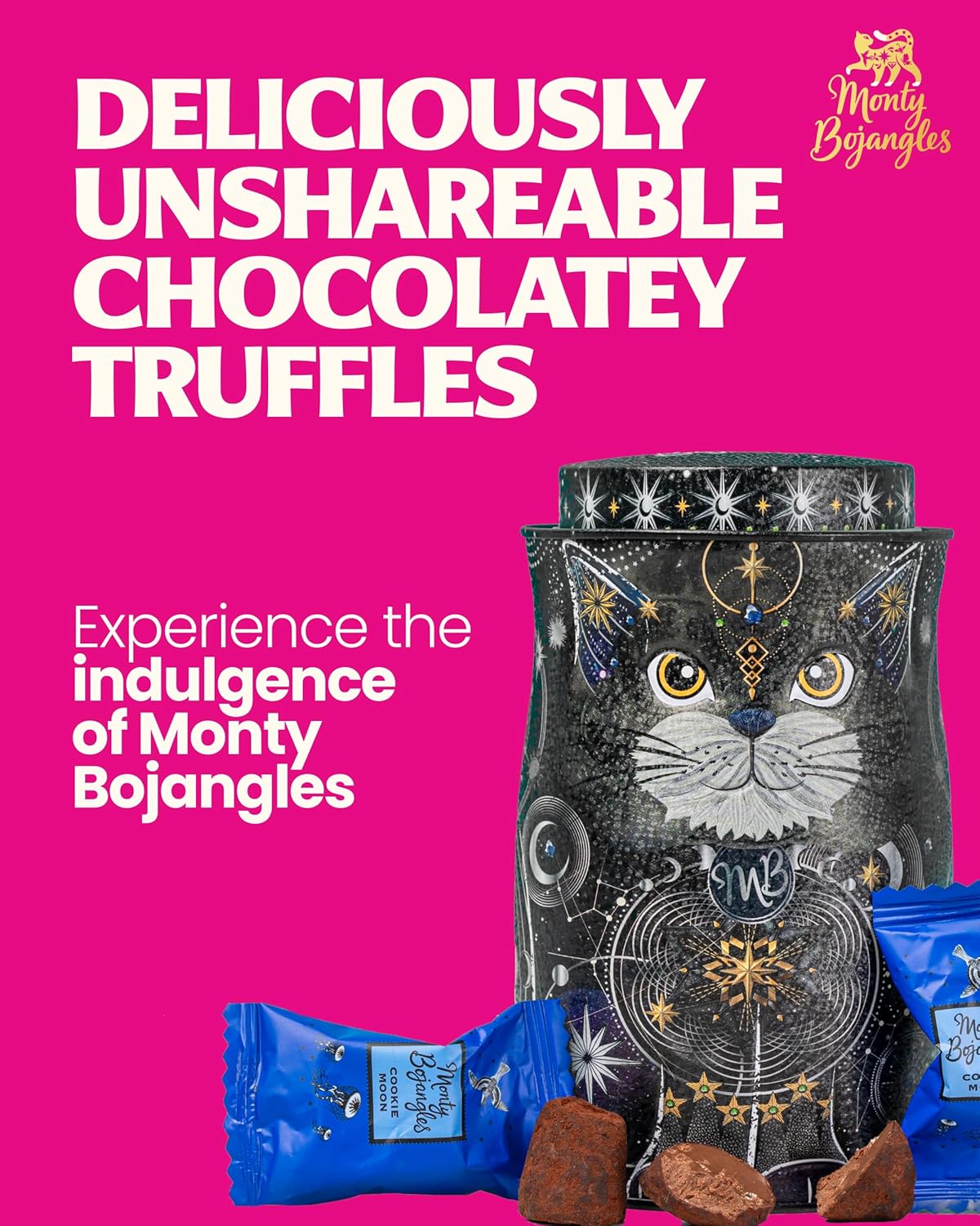 Monty Bojangles Cocoa Dusted Chocolate Truffles Kit Tin