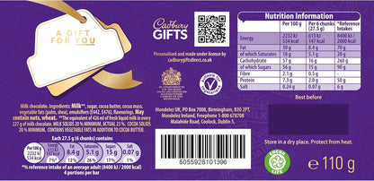Cadbury Thank You Teacher Dairy Milk Chocolate Bar