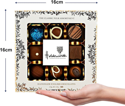 Holdsworth Chocolates Luxury Classic Milk Chocolate Truffles Handmade Assortment 110g - Chocolate Gifts Heaven