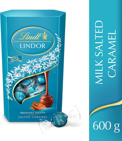 Lindt Lindor Salted Caramel Milk Chocolate Truffles Box Extra Large - Approx 48 balls, 600 g