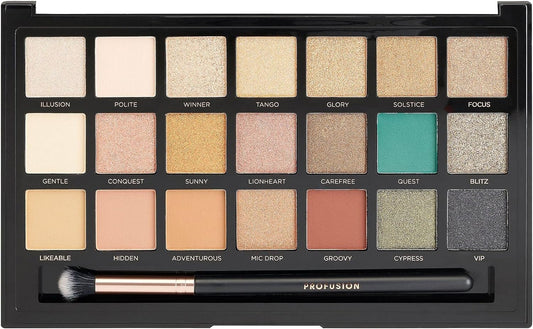 Profusion Cosmetics 21 Shade Eyeshadow Palette - Chocolate Gifts Heaven