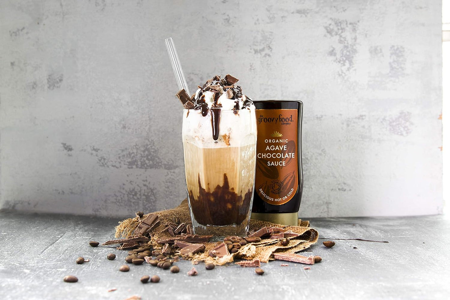 Groovy Food Company Organic Agave Chocolate Sauce, 250ml - Chocolate Gifts Heaven