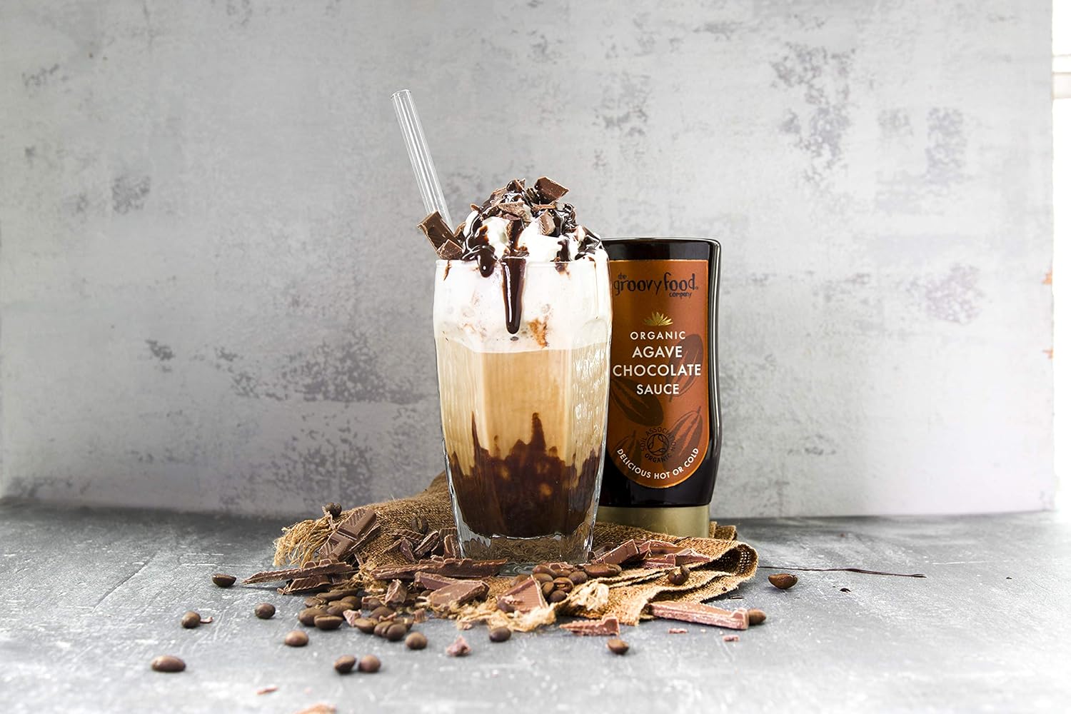 Groovy Food Company Organic Agave Chocolate Sauce, 250ml - Chocolate Gifts Heaven