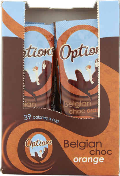 Options Orange Hot Chocolate Sachet (Pack of 30 x 11 g) - Chocolate Gifts Heaven