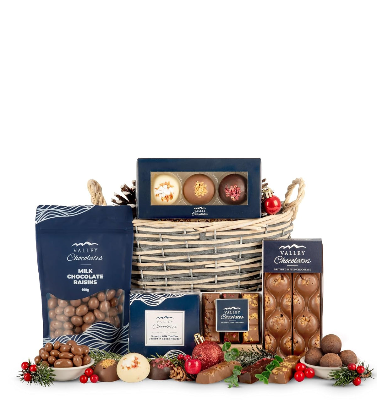 Christmas Chocoholic Hamper - Luxury Chocolate Gift Basket & Treats