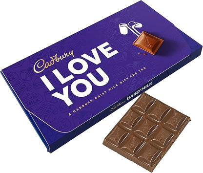 Cadbury I Love You Dairy Milk Chocolate Bar With Gift Envelope