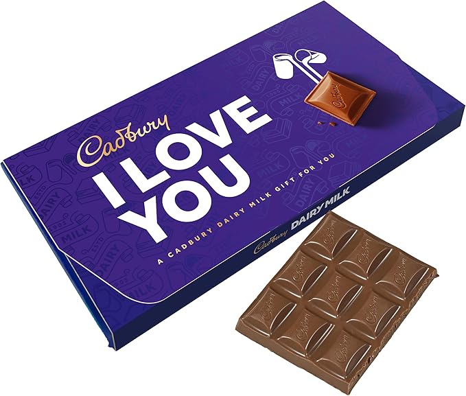Cadbury I Love You Dairy Milk Chocolate Bar With Gift Envelope