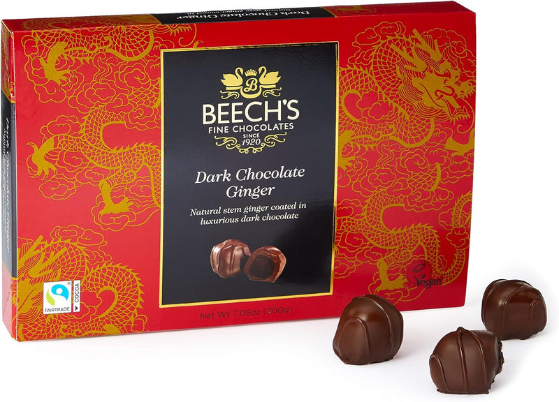 Beech's Fine Chocolate Dark Chocolate Ginger, 200 g