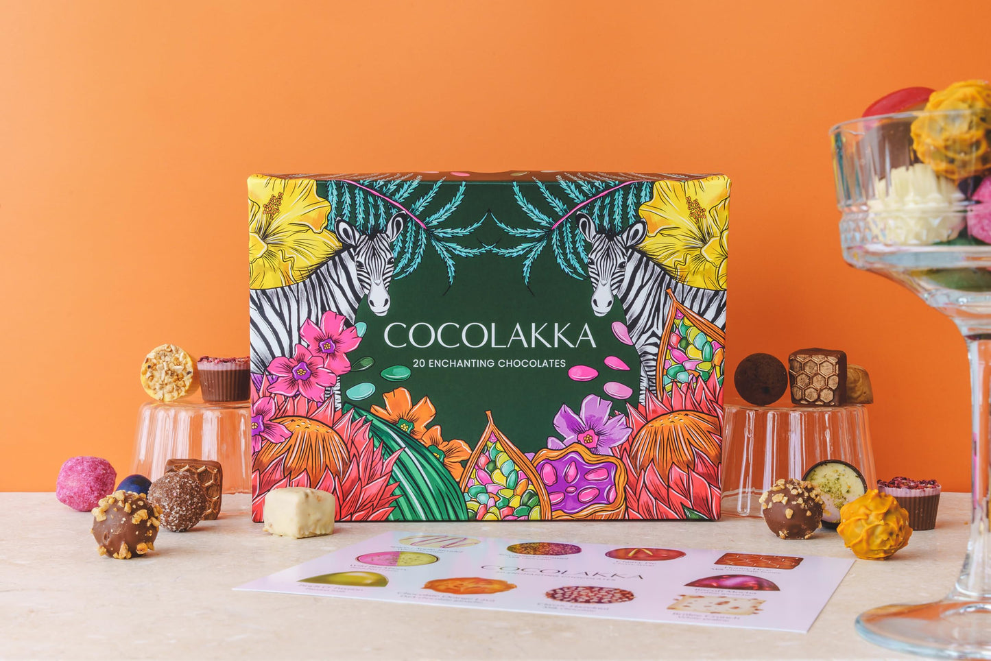CocoLakka | 20 Enchanting Hand Picked Chocolates Gifts for Women | Finest Artisan Chocolate Gift Box Set | Hand Made English & Belgian Luxury Chocolates for Fathers Day, Birthday Him Her - Chocolate Gifts Heaven