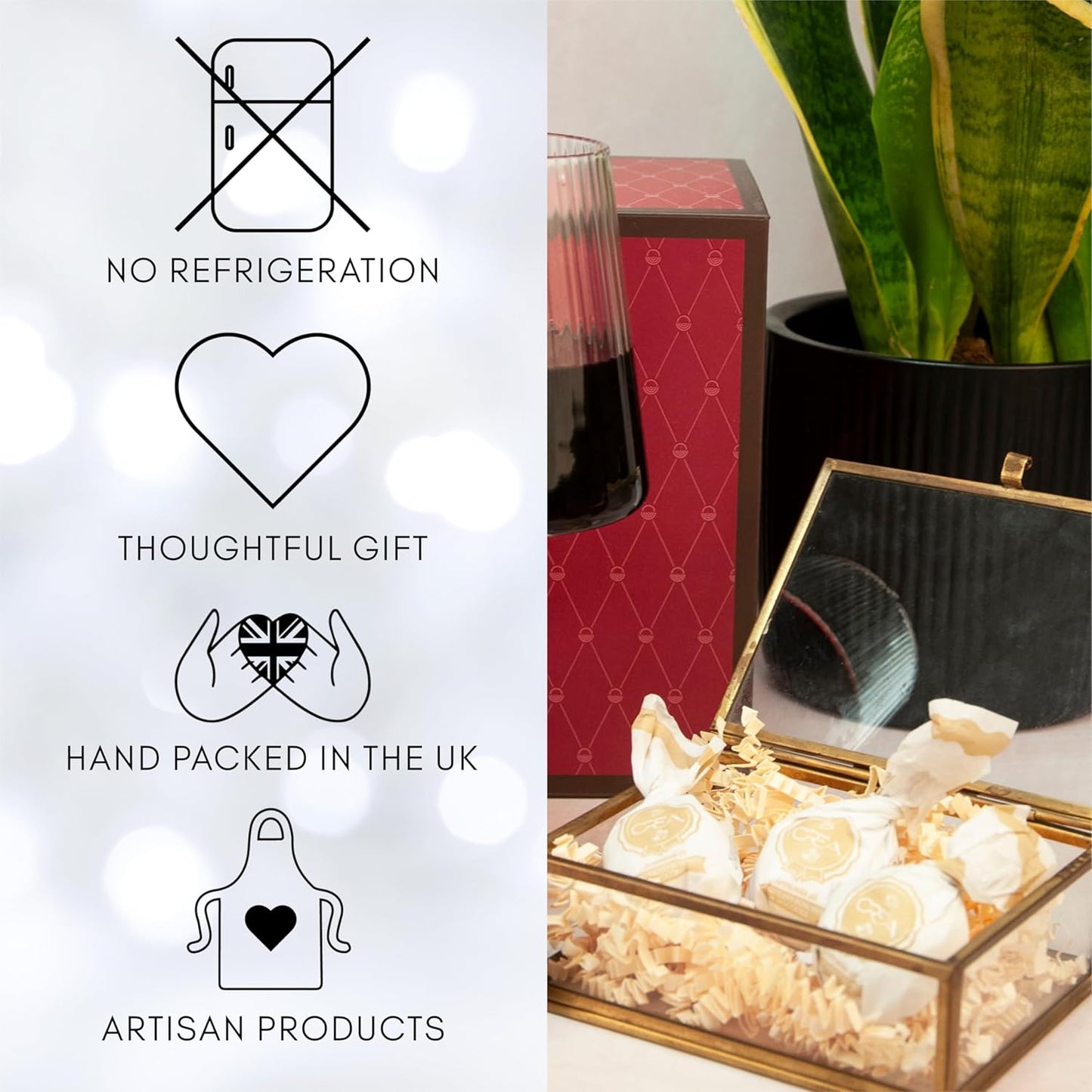 Red Wine & Chocolate Hamper - Merlot Wine, Chocolates, Pralines – Ideal red wine gift set for Christmas and all year round Gift Set