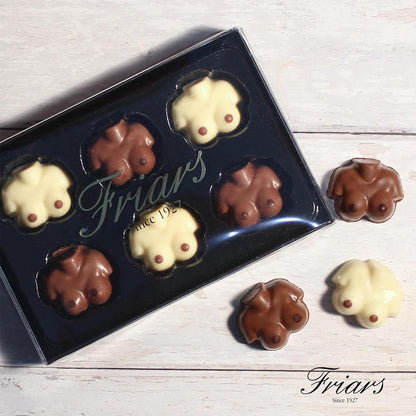 Friars Edible Breast Shaped Chocolate - Chocolate Gifts Heaven
