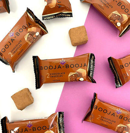 Booja - Booja, Hazelnut Crunch Two Vegan Chocolate Truffle Packs (Pack of 16) - Chocolate Gifts Heaven