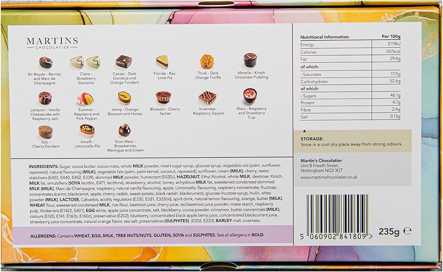 Martin’s Chocolatier Fabulously Fruity Collection - Chocolate Gifts Heaven