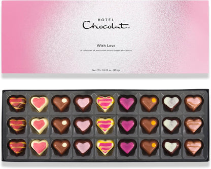 Hotel Chocolat - With Love Sleekster - 27 Milk, White and Dark Filled Chocolates - Valentine's Day Chocolate Gifts