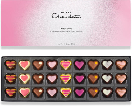 Hotel Chocolat - With Love Sleekster - 27 Milk, White and Dark Filled Chocolates - Valentine's Day Chocolate Gifts