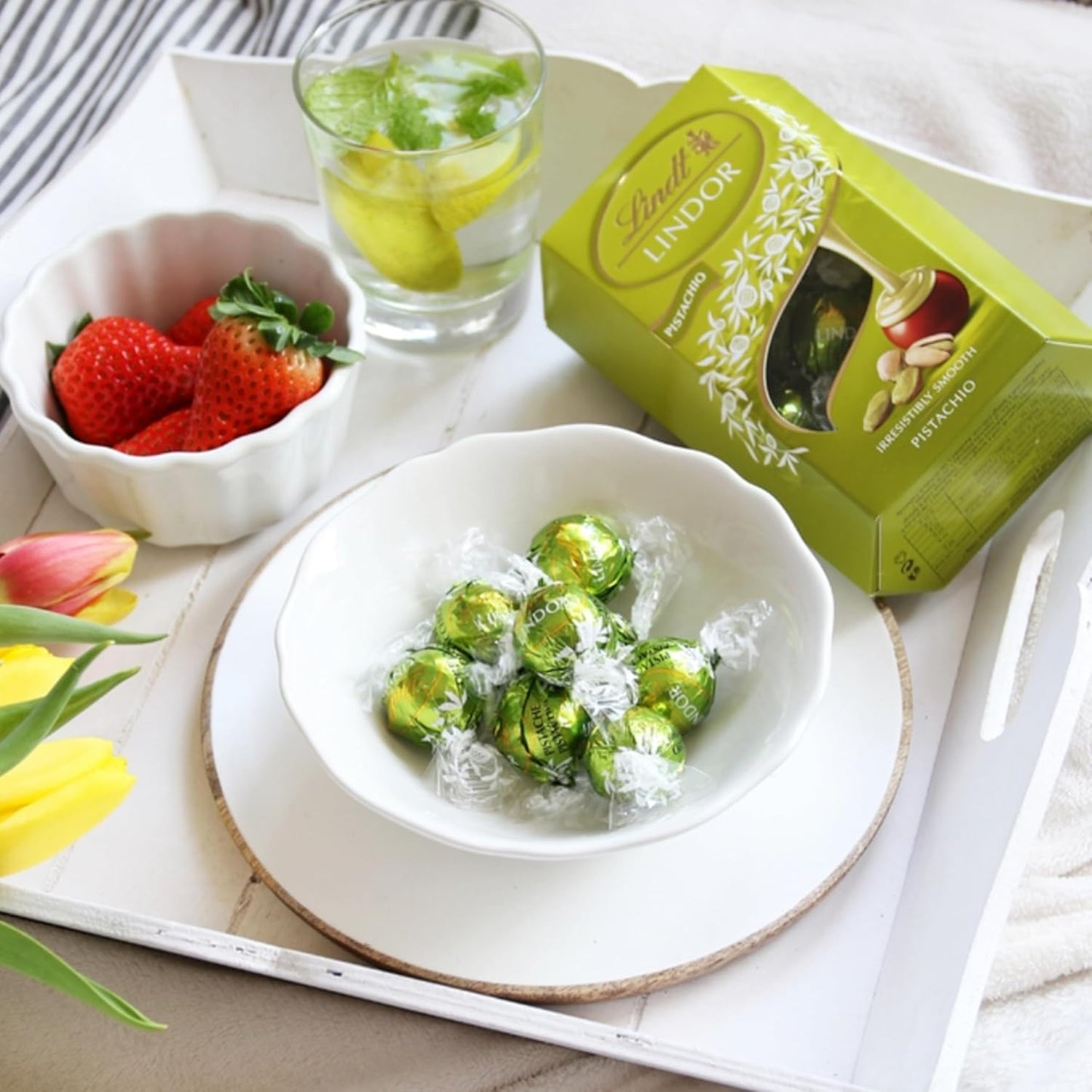 Tiramisu & Pistachio Chocolate Truffles for Gifts - Limited Edition Milk Chocolate 200g Smooth Pistachio & 200g Tiramisu Filling Chocolate Balls.