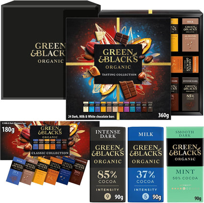 Green & Black's Chocolate Lovers Collection Gift Box Hamper - Large including G&B Tasting Collection