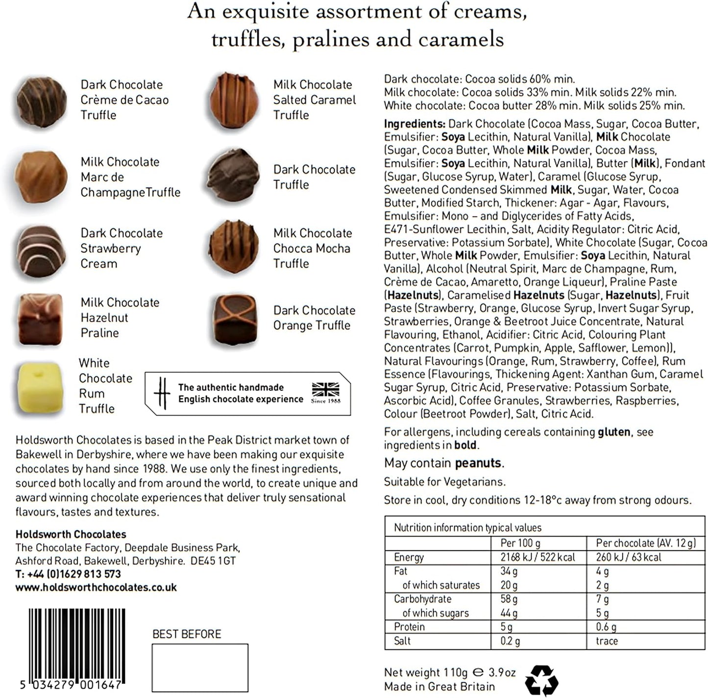 Holdsworth Chocolates Occasions Collection