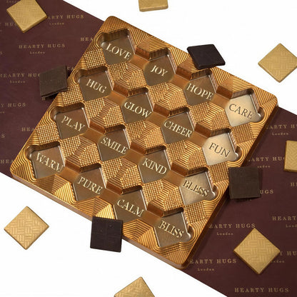 Hearty Hugs Luxury Chocolate Gift Box | 20 Chocolates | Chocolate Gifts | Chocolate Gift | Chocolate Hamper for Birthday, Anniversary, Thank You, Get Well Soon