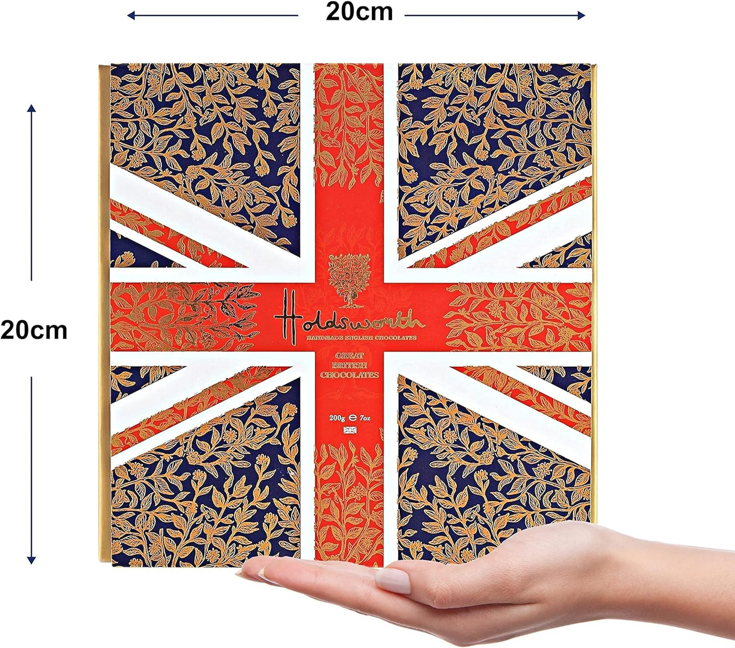 Holdsworth Chocolates Union Jack Collection Box of Handmade Truffles - Chocolate Gifts Heaven