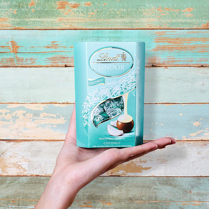 Lindt Lindor Coconut Milk Chocolate Truffles Box - Chocolate Gifts Heaven