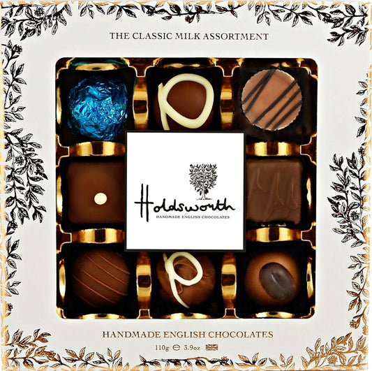 Holdsworth Chocolates Luxury Classic Milk Chocolate Truffles Handmade Assortment 110g - Chocolate Gifts Heaven