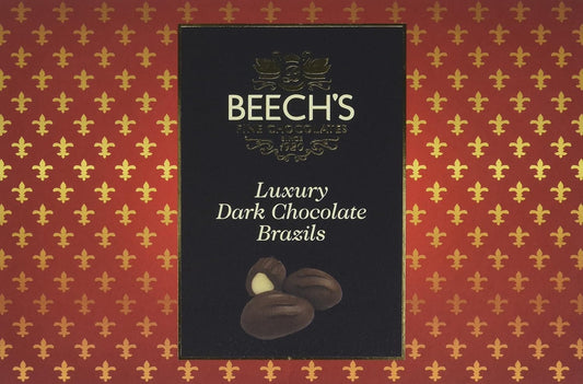 Beech's Fine Chocolate Dark Chocolate Brazils, 145 g - Chocolate Gifts Heaven