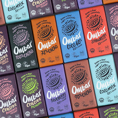 Ombar 100% Dark Chocolate (35g x 10 Bars)