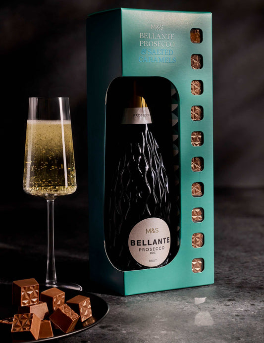 Bellante Prosecco & Salted Caramels - Chocolate Gifts Heaven