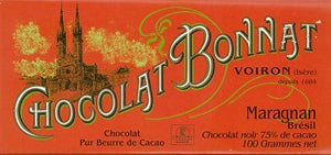 Chocolat Bonnat chocolate bar packaging with scenic design